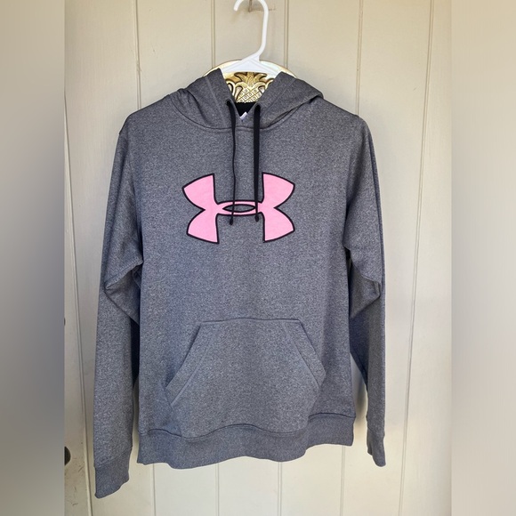 Under armour pink and gray sweatshirt - Picture 2 of 5